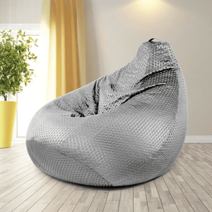 Airest™ Silver 5XL Bean Bag Chair | Ready to Use | Filled with Beans