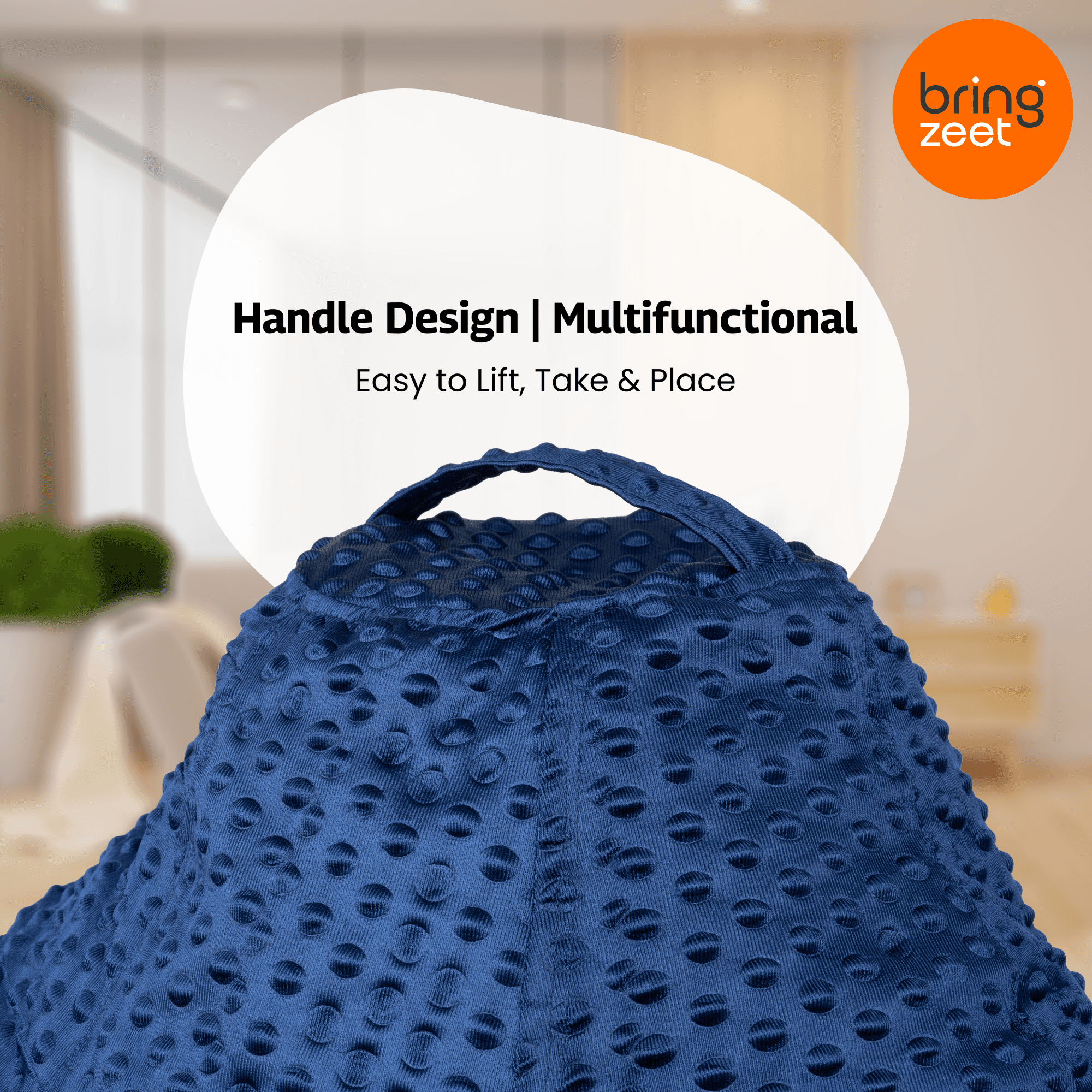 Airest™ Blue 5XL Bean Bag Chair | Ready to Use | Filled with Beans