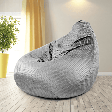Airest™ Silver 5XL Bean Bag Chair | Ready to Use | Filled with Beans