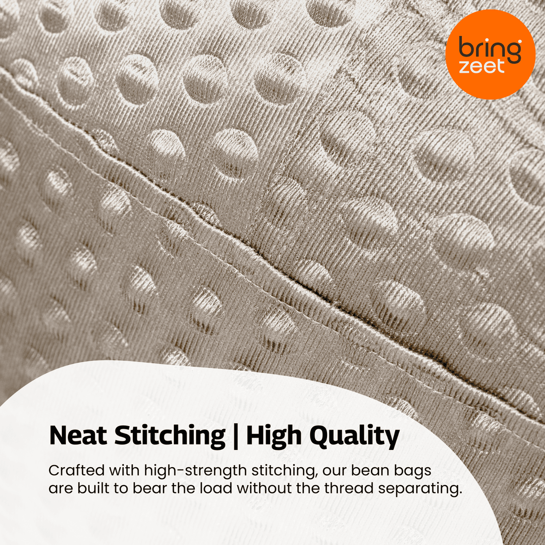 Airest™ Beige 5XL Bean Bag Chair | Ready to Use | Filled with Beans